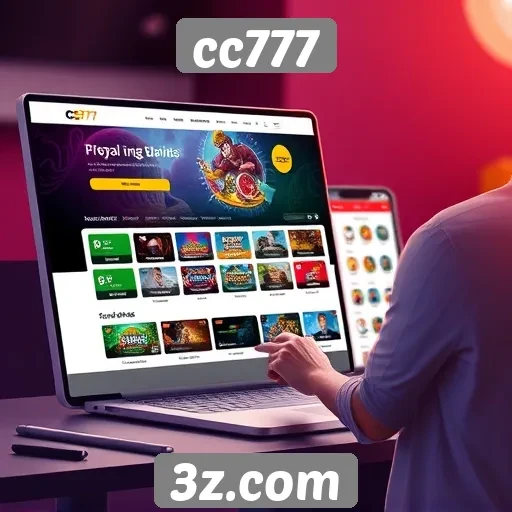 Experiência do usuário no site cc777